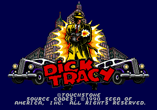 Заставка игры Dick Tracy